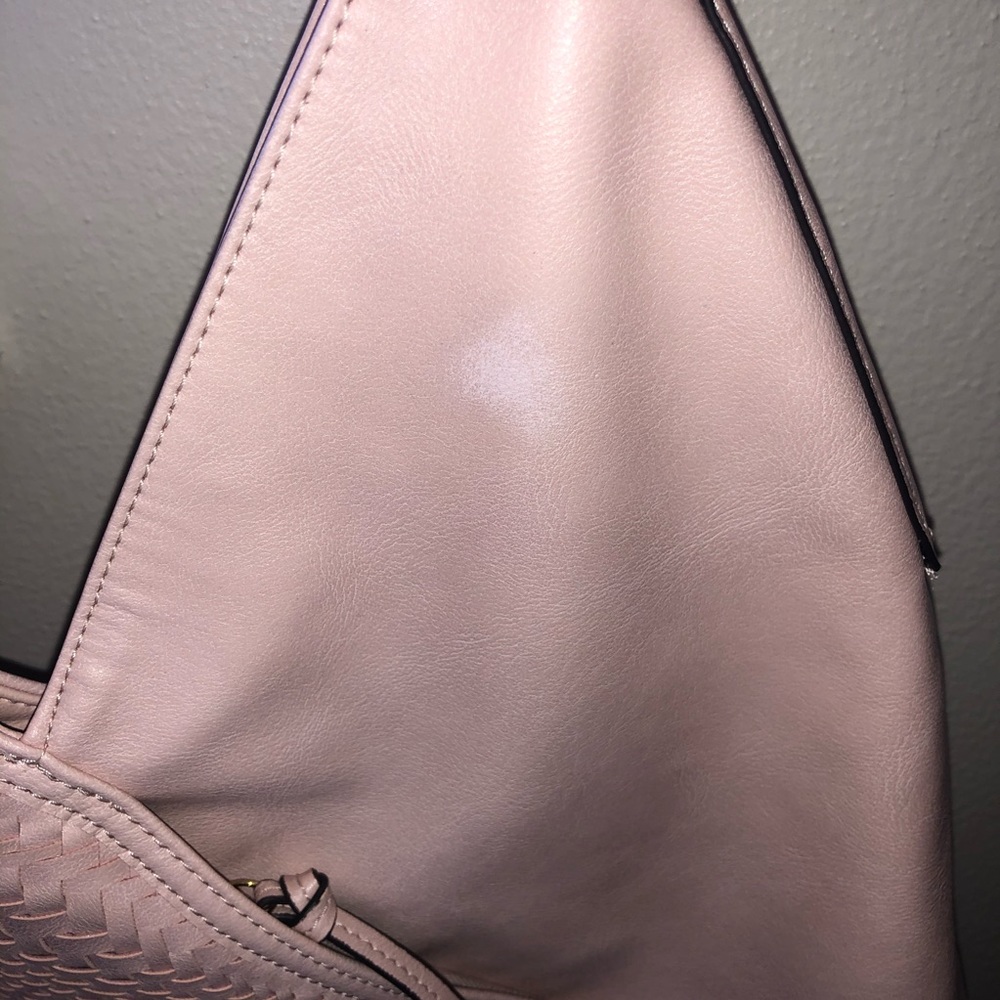 INC International Concepts Woven Pink Shoulder Bag - Picture 6 of 8